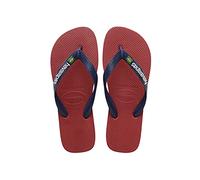 Havaianas - Brasil Logo, Infradito Iconiche, Comode E Resistenti, Strisce con la Bandiera Del Brasile E Suola Antiscivolo Con Strisce Colorate, Unisex Adulti