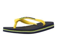 Havaianas Brasil Logo, Infradito Unisex Bambini, Blu (Navy Blue/Citrus Yellow), 31/32 EU