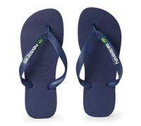 Havaianas Brasil Logo (Mini Me), Infradito Unisex - Bambini e ragazzi, Navy Blue, 23/24 EU