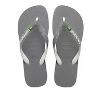 Havaianas Brasil Mix, Infradito Unisex - Adulto, Steel Grey White White, 39/40 EU