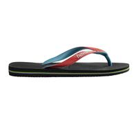 Havaianas Brasil Mix Unisex - Adulto FlipFlop Black/Red Ruby 39 EU