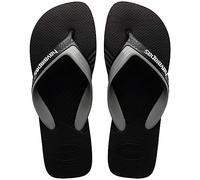 Havaianas Dual, Infradito Uomo, Black/Steel Grey, 37/38 EU