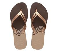 Havaianas - Elegance Print, Infradito Eleganti, Resistenti E Confortevoli Con Cinturini Alla Moda E Suola Antiscivolo, Donna, Dark Brown, 41/42 EU