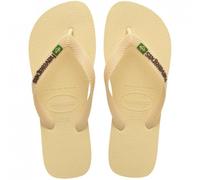 Havaianas HAV.Brasil - Sandali unisex con logo, Crema di burro, 37/38 EU