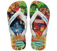 Havaianas Hav. Kids Top Marvel II, Infradito Bambini e Ragazzi, Bianco Bianco Blu, 2/2.5 UK Child