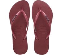 Havaianas Hav. Slim Logo Metallico Infradito Donna, Amaranto, 41 EU