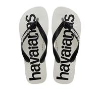 Havaianas Hav. Top Logomania 2, Infradito Uomo, Bianco, Nero, Bianco, 10/11 UK