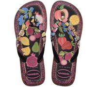 Havaianas Hav. Top Tropicalia Vibes II - Infradito da donna, Nero, 35 EU