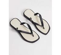 Havaianas - Infradito a punta quadrata nere e bianche-Nero 41-42