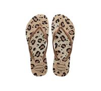 "Havaianas Infradito da donna con stampa leopardata, Biege, 40.5/42 EU"
