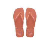 Havaianas Infradito da donna Slim Square Logo Pop Up Square Toe, Argilla Rosa, 40.5/42 EU