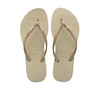 Havaianas Infradito Donna - Slim Crystal Glamour Taglia EU 41/42 Beige (Sand Grey/Light Golden) - Infradito per Adulto (Taglia Brasile 39/40)