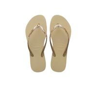 Havaianas Infradito Donna Slim Glitter, Grigio sabbia., 39/40 EU