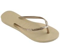 Havaianas Infradito Donna Slim Glitter, Grigio sabbia., 39/40 EU