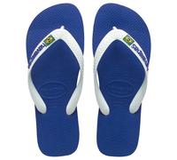 Havaianas Brasil Logo, Infradito Unisex - Bambini e ragazzi, Marine Blue, 25/26 EU