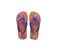 Havaianas - Kids Flores, Infradito, Comode, Resistenti E Divertenti, Suola Con Stampa Floreale, Cinghie Metalliche E Suola Antiscivolo, Bambine e ragazze