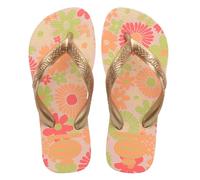 Havaianas - Kids Flores, Infradito, Comode, Resistenti E Divertenti, Suola Con Stampa Floreale, Cinghie Metalliche E Suola Antiscivolo, Ragazze