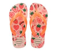 Havaianas - Kids Flores, Infradito da Bambina Comode, Resistenti e Divertenti con Stampa Floreale, Fascette Metallizzate e Suola Antiscivolo