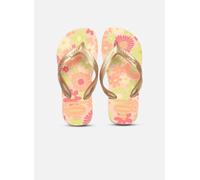 Havaianas - Kids Flores, Infradito, Comode, Resistenti E Divertenti, Suola Con Stampa Floreale, Cinghie Metalliche E Suola Antiscivolo, Bambine e ragazze, Ballet Rose, 25/26 EU