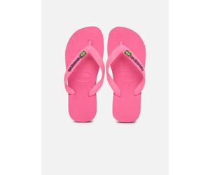 Havaianas - KIDS HAV. BRASIL LOGO NEON Rosa - Infradito 35 - 36 Rosa