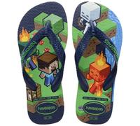 Havaianas Kids Minecraft, Infradito Ragazzi, Navy Blue, 25/26