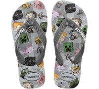 Havaianas Kids Minecraft, Infradito Ragazzi, Steel Gray, 33/34