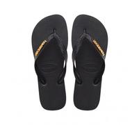 Havaianas Logo Metallic Oro Nero BRASIL 35/36 - EUR 37/38