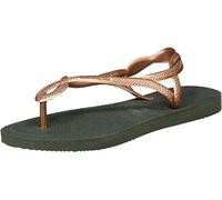 Havaianas Luna, Infradito Donna, Green Olive, 37/38 EU