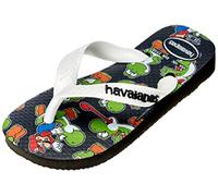 Havaianas Mario Bros, Infradito Unisex - Bambini, Nero, 23/24 EU