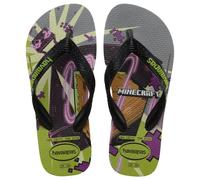 Havaianas Minecraft, Infradito per Bambini e Ragazzi, Verde Oliva, 29/30 EU