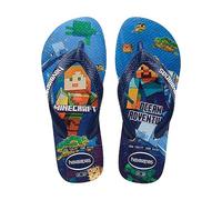 Havaianas Minecraft, Infradito Unisex - Bambini, Bianco, 23/24 EU