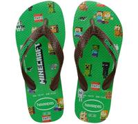 Havaianas Minecraft, Infradito Unisex - Bambini, Verde (Foglia Verde), 29/30 EU