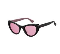 Havaianas Donna CONCHAS 807/U1 Occhiali da sole Plastica Nero Rosa Cat Eye Normale