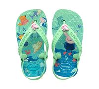 Havaianas Peppa Pig, Infradito Unisex - Bambini, Verde (Giardino Verde), 19 EU
