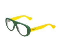 Havaianas Rio / M Unisex Rétro Blu Luce Blocco Occhiali Opaco Verde Giallo 54mm