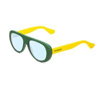 Havaianas Rio / M Unisex Rétro Blu Luce Blocco Occhiali Opaco Verde Giallo 54mm