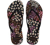 Havaianas Slim Animals Donna FlipFlop Black/Pink Lemonade 35 EU