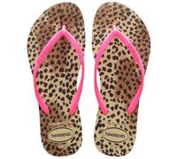 Havaianas Slim Animals, Infradito Bambina, Multicolore (Sabbia Grigio/Rosa), 27/28 EU