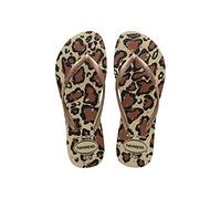Havaianas Slim Animals, Infradito Donna, Multicolore (Sabbia Grigio/Oro Rosa), 39/40 EU