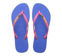 Havaianas - Slim Brasil Logo, Infradito Comode, Resistenti E Leggere, Omaggio Al Brasile, Bandiera Su Fascette E Suola, Donna