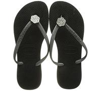 Havaianas Slim Crystal Poem, Infradito Donna, Nero (Black/Graphite 1164), 37/38 EU (35/36 Brazilian)