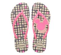 Havaianas - Slim Disney Stylish, Infradito Comode, Leggere E Alla Moda, Con Disegni Disney, Cinghie Sottili E Suola Antiscivolo, Donna, Beige, 39/40 EU
