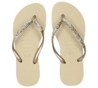 Havaianas Slim Logo Metallic Donna - Infradito e sandali Beige - Taglia 39/40 - Plastic/Polycarbonate