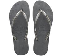 Havaianas Slim Logo Metallic - infradito - donna 37/38 STD Grey woman