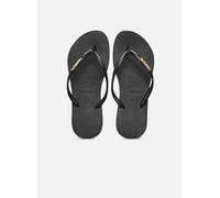 Havaianas - Women's Slim Logo Metallic - Sandali Brazil 39/40 | EU 41|42 grigio/nero