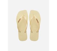 Havaianas - Women's Slim Square Logo Metallic - Sandali Brazil 41/42 | EU 43|44 beige