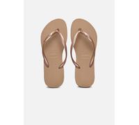 Sandali da spiaggia Slim beige dorati, Rosa, 41/42 EU