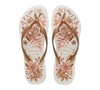 Havaianas Slim Organic Donna FlipFlop White/Golden 35 EU