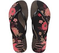 Havaianas Slim Organic, Infradito Donna, Nero 23, 37/38 EU