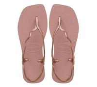 Havaianas - Soleil, Sandali A T Da Donna Eleganti, Resistenti E Confortevoli, Chiusura Posteriore, Cinghie Ondulate E Suola Con Bordi Squadrati